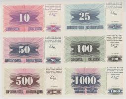 Bosznia-Hercegovina 1992. 10D + 25D + 50D + 100D + 500D + 1000D T:UNC
Bosnia-Hercegovina 1992. 10 D...