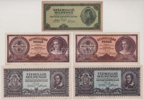 1946. 1.000.000.000P (2x) + 10.000.000MP (2x) + 100.000.000MP T:VF-F folt