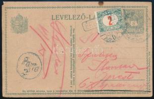 ~1915 Levelezőlap 2f portóval