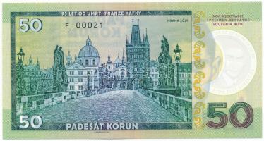 Csehszlovákia 2019. 50K fantázia bankjegy "F 00021" T:UNC
Czechoslovakia 2019. 50 Korun f...