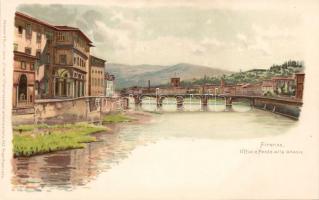 Firenze bridge litho