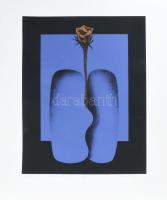 Zala Tibor (1920-2004): Születés III, 1988. Szitanyomat, papír. Jelzett. Számozott: 7/20. 46×36,5 cm