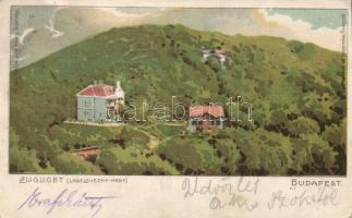 Budapest XII. Zugliget Laszlovszky-hegy litho