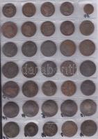 35db-os vegyes 1760 körüli osztrák-magyar verdejelű heller, greschl és kreutzer tétel T:vegyes