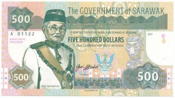 Malajzia / Sarawak 2017. 500$ "A 01122" minta fantázia bankjegy T:UNC
Malaysia / Sarawak ...