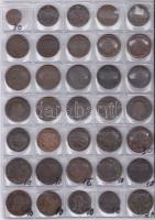 35db-os vegyes 1760 körüli osztrák-magyar verdejelű heller, greschl és kreutzer tétel T:vegyes