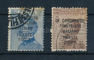 Olaszország 1922 Mi 155-156 (Mi EUR 450,-) (foltok / spots) (garancia nélkül / no guarantee)