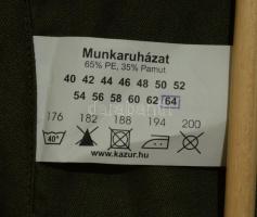 Honvédségi átmeneti köpeny, új állapot, m: 64