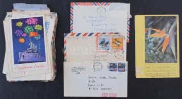 25 db MODERN külföldi levél + 12 db külföldi boríték + 5 db postatiszta külföldi lap / 25 MODERN for...
