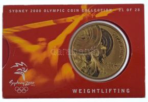 Ausztrália 2000. 5$ Al-bronz "Sydneyi Olimpia 2000 - Súlyemelés" bliszterben T:BU Australi...