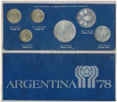Argentína 1977. 20P-3000P "FIFA Labdarúgó Világbajnokság 1978" (6xklf) forgalmi sor eredet...
