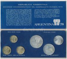 Argentína 1977. 20P-3000P "FIFA Labdarúgó Világbajnokság 1978" (6xklf) forgalmi sor eredet...