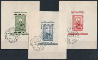 1951 80 éves a magyar bélyeg blokksor elsőnapi bélyegzéssel (51.000)