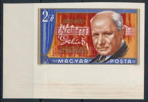 1970 Lehár Ferenc vágott ívsarki bélyeg