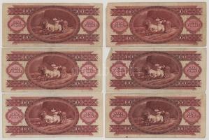 1984-1989. 100Ft 6db, 2xklf) T:F-VG