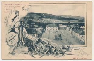 Trhová Kamenice, Markt Kamnitz; Jubilejni Upomínka dob. Hasi C. Sboru v Trhové Kamenici 1876 - 1901 ...