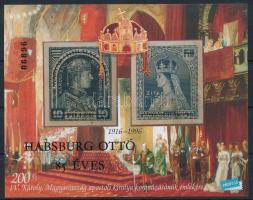1997/17 Habsburg Ottó 85 éves emlékív