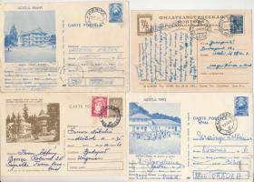 19 db MODERN külföldi képeslap és díjjegyes levelezőlap (1950-70-es évek) / 19 MODERN foreign postca...