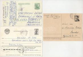 19 db MODERN külföldi képeslap és díjjegyes levelezőlap (1950-70-es évek) / 19 MODERN foreign postca...