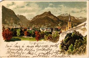1901 Bad Reichenhall, Ruine Karlstein / castle ruins. litho (EM)