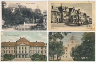 15 db RÉGI magyar város képeslap, vegyes minőségben / 15 pre-1945 Hungarian town-view postcards in m...
