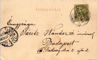 1903 Szliács, Sliac; Otthon szálloda épülete. Lechnitzky O. fénynyomdája kiadása 190. sz. / hotel (E...