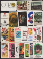 1970-1979 Vegyes kártyanaptár tétel, 21 db