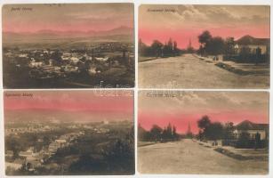 4 db RÉGI Eger környéki település képeslap (Baross nyomda), ebből 2 ugyanolyan / 4 pre-1945 Hungaria...