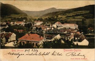 1902 Trencsénteplic, Trencianske Teplice; látkép / Totalansicht / general view + "BÉCS - BUDAPE...