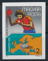 1982 Asztalitenisz EB, Budapest vágott bélyeg