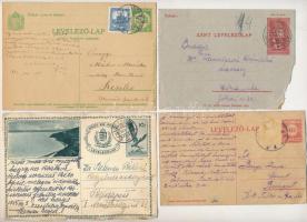 10 db RÉGI tábori postai levelezőlap és levelezőlap, közte 1 első világháborús boríték / 10 pre-1945...