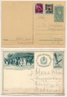 10 db RÉGI tábori postai levelezőlap és levelezőlap, közte 1 első világháborús boríték / 10 pre-1945...