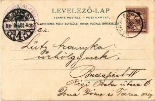 1901 Tátra, Magas-Tátra, Vysoké Tatry; Künstler-Wasserfall / Kis-Tarpatak, Művész vízesés. Feitzinge...