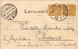 1901 Tátra, Magas-Tátra, Vysoké Tatry; Grosskohlbacher Thal und Schutzhaus / Nagy-Tarpataki völgy, Z...