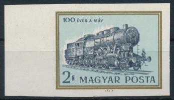 1968 Évfordulók (VI.) - 100 éves a MÁV ívszéli vágott bélyeg