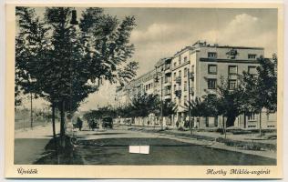 Újvidék, Novi Sad; Horthy Miklós sugárút, leporellólap 10 képpel. Zima Károly és Társa kiadása / lep...