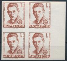 1962 Évfordulók - Események (I.) Berkes Ferenc 1Ft ívszéli vágott 4-es tömb