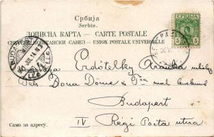 1901 Souvenir de Serbie / Sándor szerb király és Draga szerb királyné / Alexander I of Serbia and Dr...
