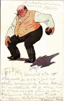 1905 Bowling humour. B.K.W.I. 925-7. s: Schönpflug