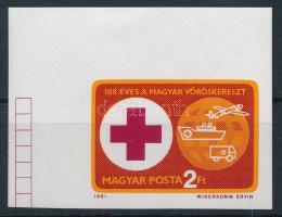 1981 Vöröskereszt (VI.) ívsarki vágott bélyeg