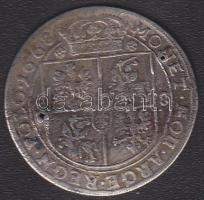 Lengyelország 1668. 18Gr "Johann Casimir" Ag T:3+ ly