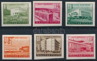 1953 Épületek (II.) 6 db vágott bélyeg