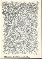 Andrzej Wielgosz (-): Textile without textile. Nyomat, papír. Jelzett a nyomaton halványan (bélyegző...