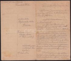 1920 Kassa választói névjegyzékből való törlésről szóló okmány, mert az illető magyar. 

1920 Docu...