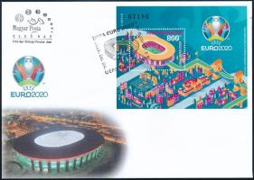 2021 UEFA EURO 2020 - Labdarúgó EB blokk FDC-n. Csak körülbelül fél évig értékesíthette a Posta, mer...