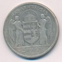 1930. 5P Ag "Horthy jobbra" T:VF,F
Adamo P8