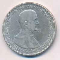 1930. 5P Ag "Horthy jobbra" T:VF,F
Adamo P8