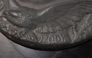 Sződy Szilárd (1878-1939) 1926. "Nemzeti Cserkésznagytábor" nagy méretű tombak plakett jel...