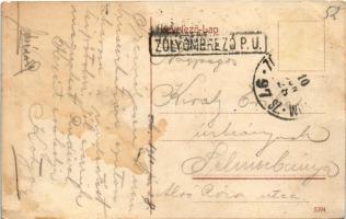 1910 Zólyombrézó, Podbrezová; Károlytelep a vasgyárnál / iron works' colony + "ZÓLYOM-BREZ...