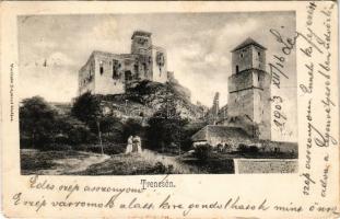 1903 Trencsén, Trencín; vár. Wertheim Zsigmond kiadása / castle (EK)